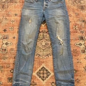 Madewell distressed denim